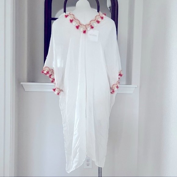 Lulla by Bindya Swim Cover Up White One Size NWT - Picture 4 of 7